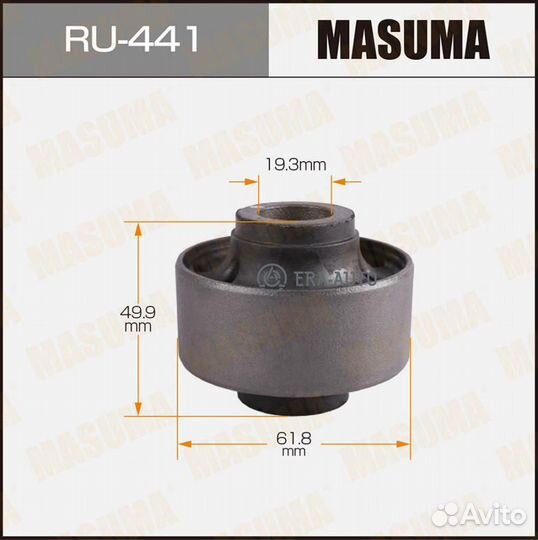 Masuma RU-441 RU-441 сайлентблок нижний правый №3S