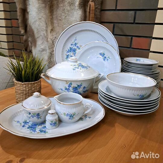 Сервиз столовый СССР на 6 персон