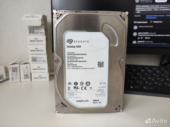 Жестки диск Seagate 500Gb SATA S/N WA401FTG