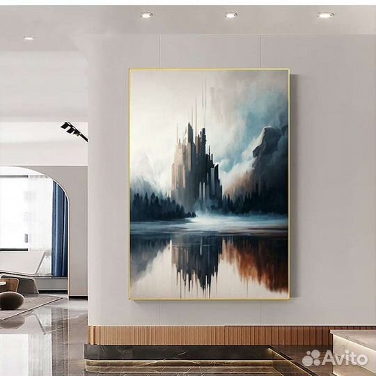 Большая картина Пейзаж Современный декор