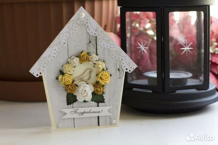Открытки на новоселье ручная работа скрапбукинг
