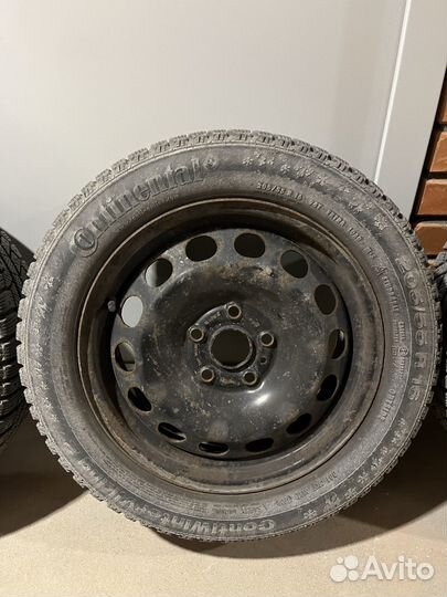 Колеса в сборе зимние continental 205/55 r16