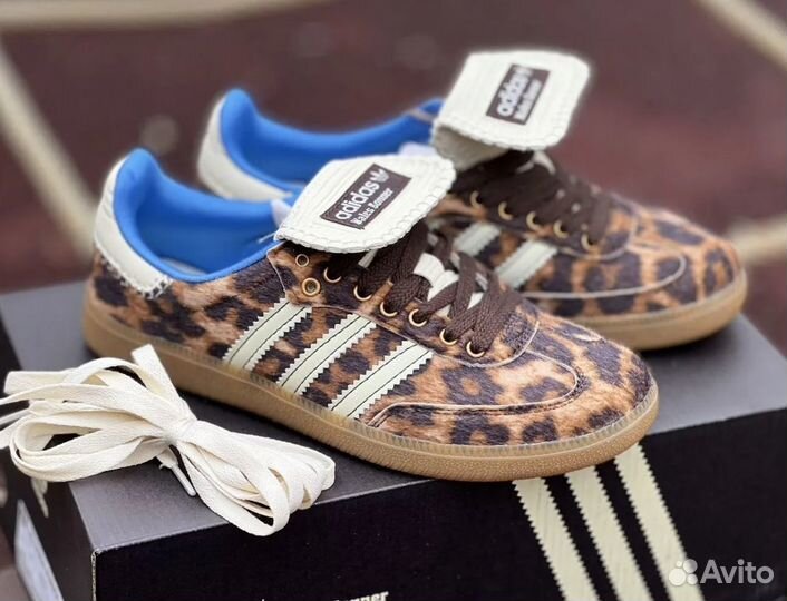 Adidas samba wales bonner leopard