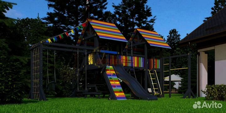 Детская площадка Савушка 1 (Black Edition)