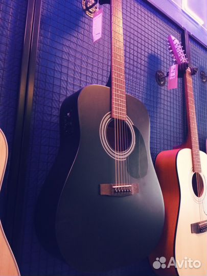 Гитара электро-акустическая Cort AD810E BKS