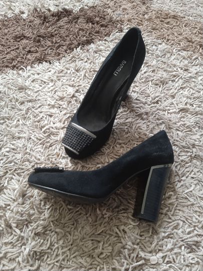 Туфли женские замшевые