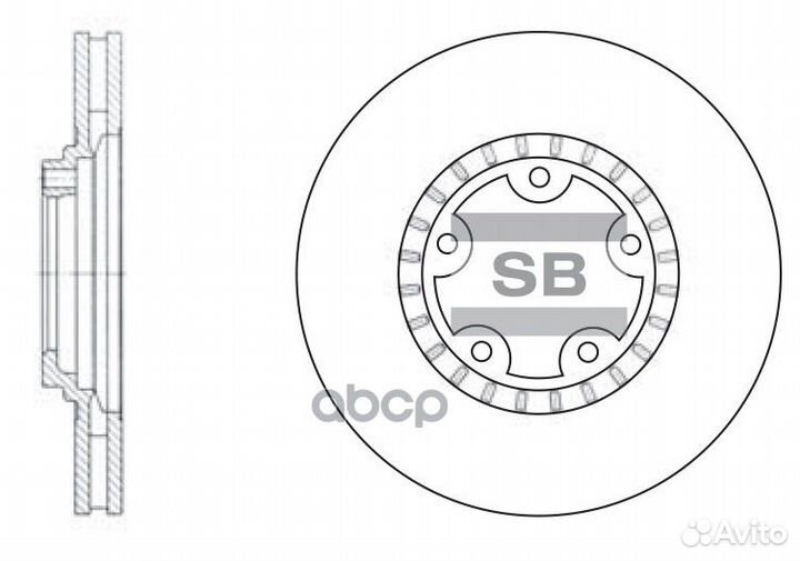 Диск тормозной передний Hyundai Porter 2 sangsi