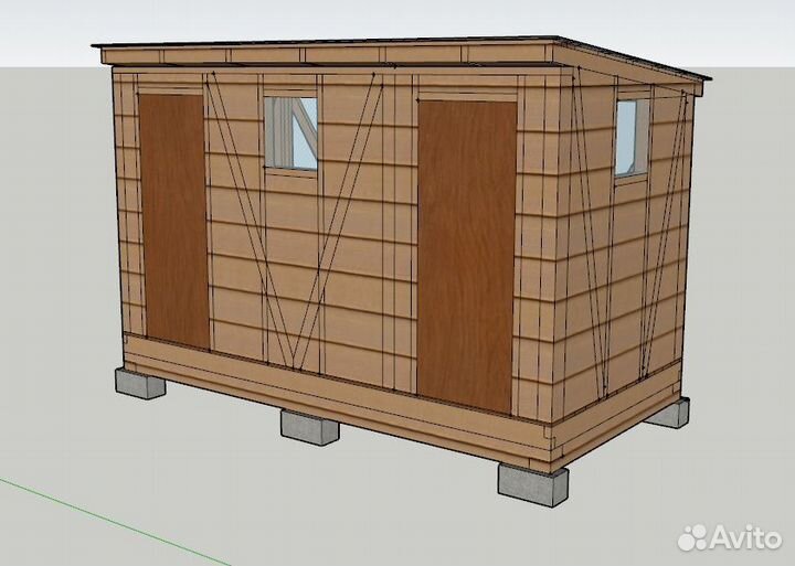 Проект для сборки беседки, бытовки