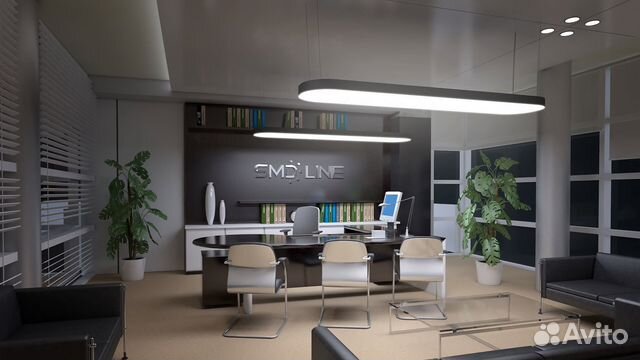 Светодиодная потолочная люстра форма Овал 1200мм