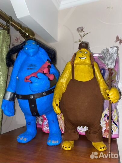 Фигурки троль и огр из Винкс ручная работа