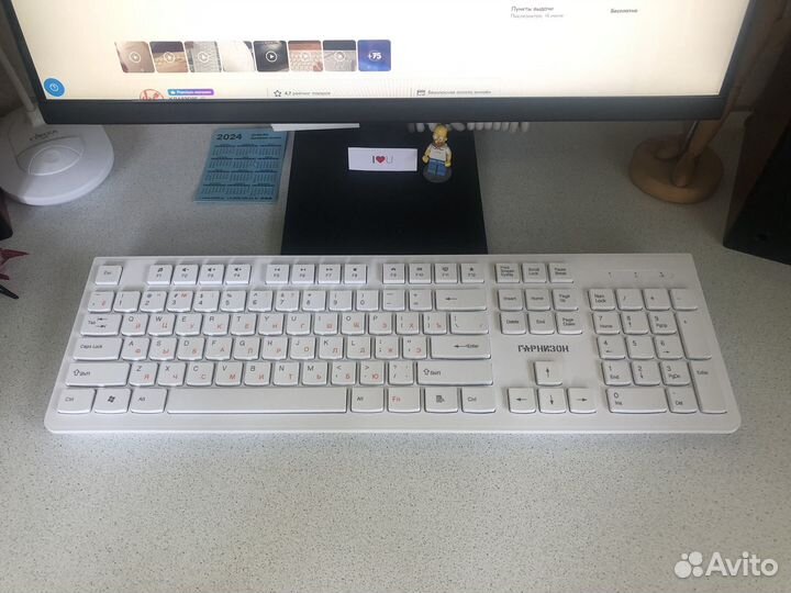 Клавиатура беспроводная с мышкой