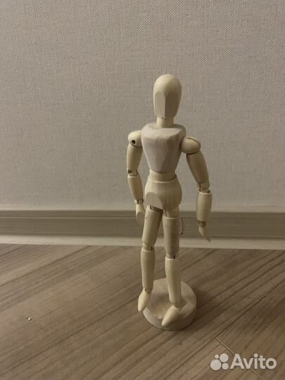 Статуэтка на шарнирах, деревянный человечек