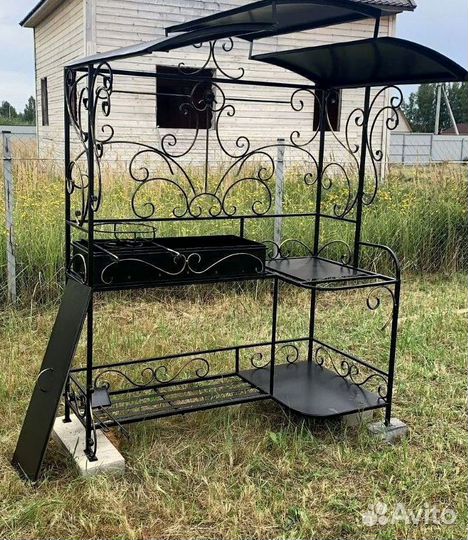 Мангал с печью