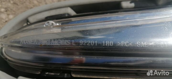 Фара противотуманная левая Hyundai Solaris