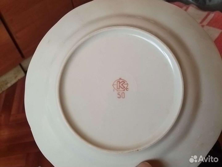 Тарелка десертная фарфор Коростень
