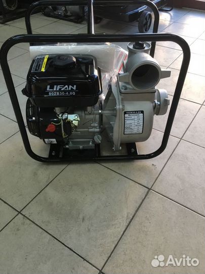 Мотопомпа Бензиновая lifan 80ZB30-4.8Q