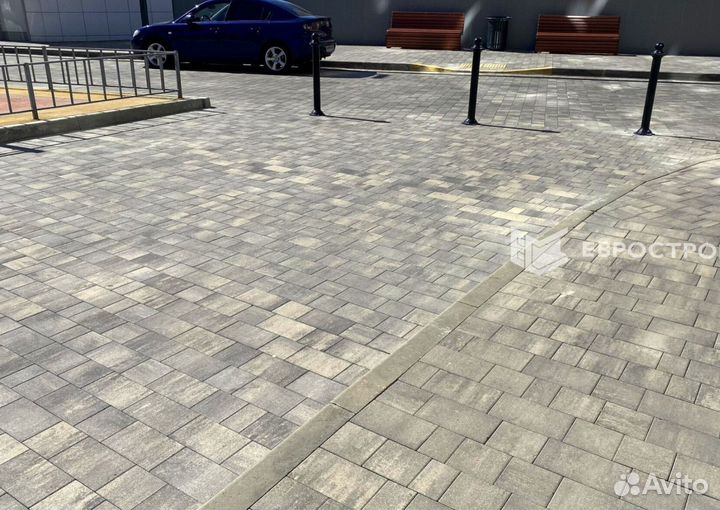 Тротуарная плитка, брусчатка, бордюры