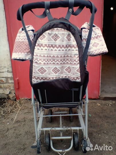 Детские санки коляска на колесах