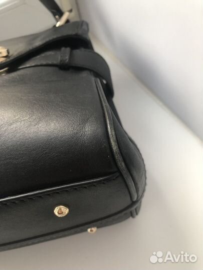 Сумка женская натуральная кожа черная