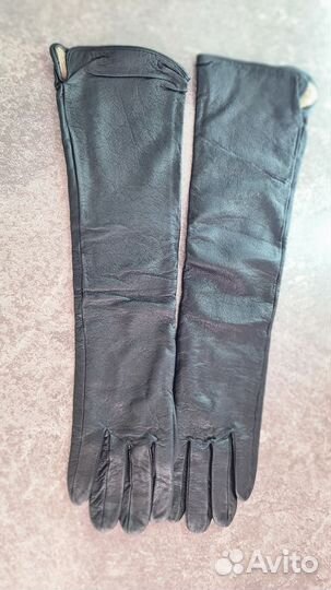 Перчатки женские кожаные размер 7