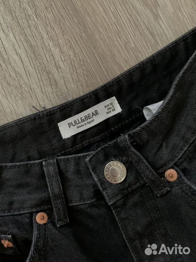 Джинсы черные Pull&Bear