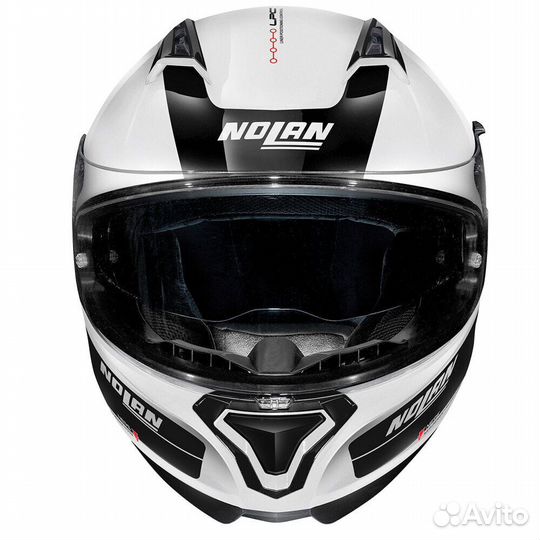 Nolan N87 Plus Distinctive N-com Metal White Белый