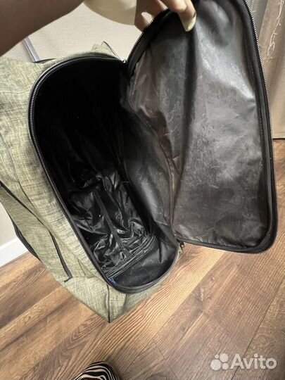 Сумка на колесах дорожная с ручкой текстильная