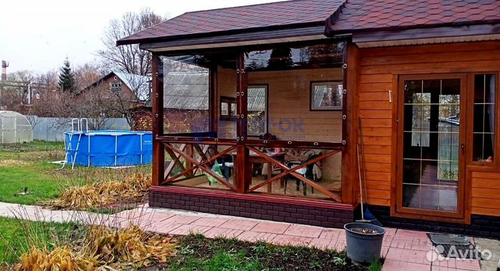 Жидкие окна для беседки