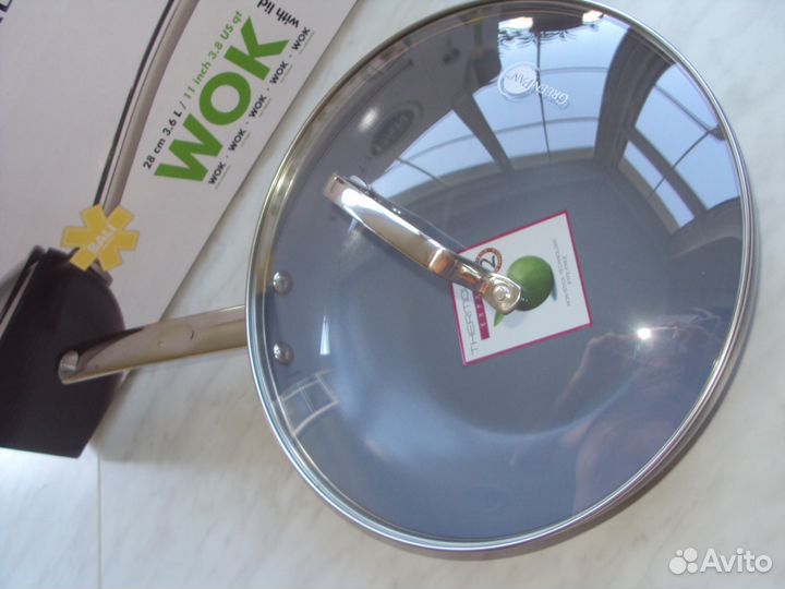 Вок Greenpan с крышкой 28cm 3.6 L