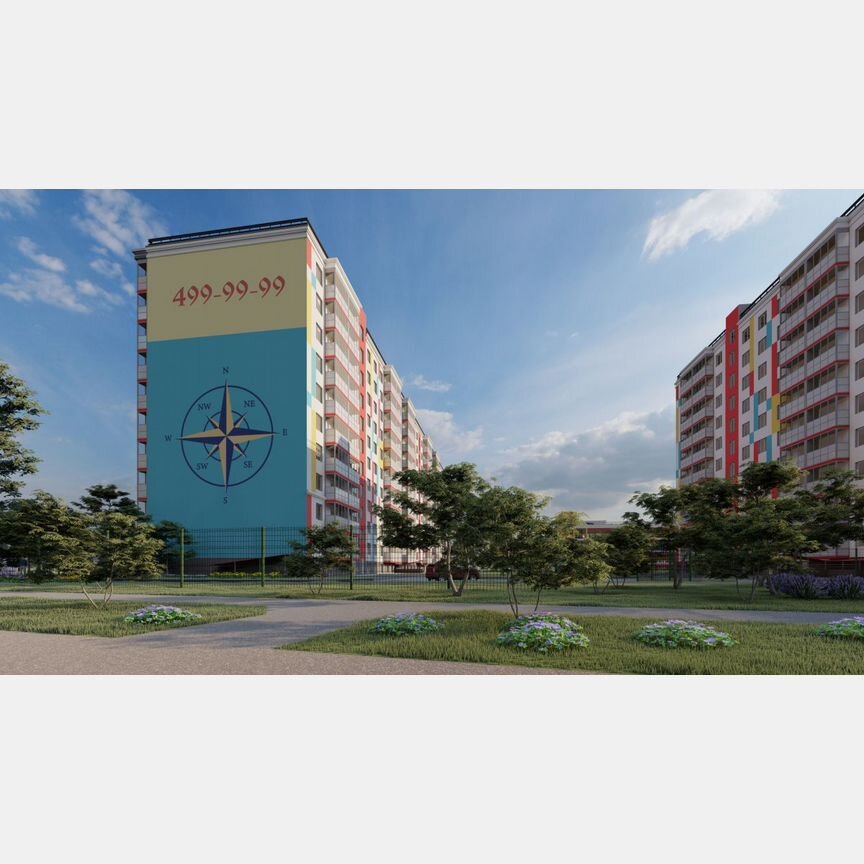 1-к. квартира, 40 м², 1/10 эт.