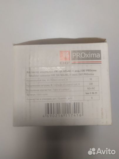 Контактор EKF PROxima модульный км 16А nо+NC