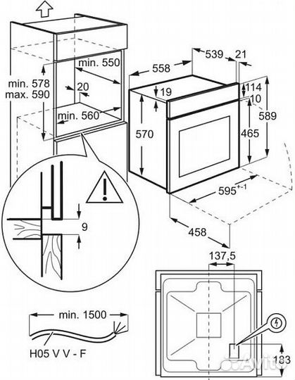 Духовой шкаф electrolux EOF5C50Z