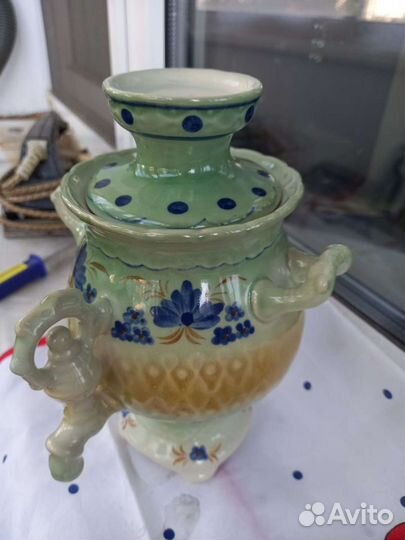 Сувенирный самовар с чайником,ссср