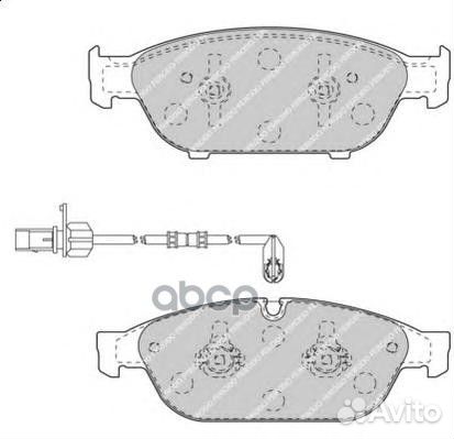 Колодки тормозные VAG A8 10- передн. FDB4397 Fe