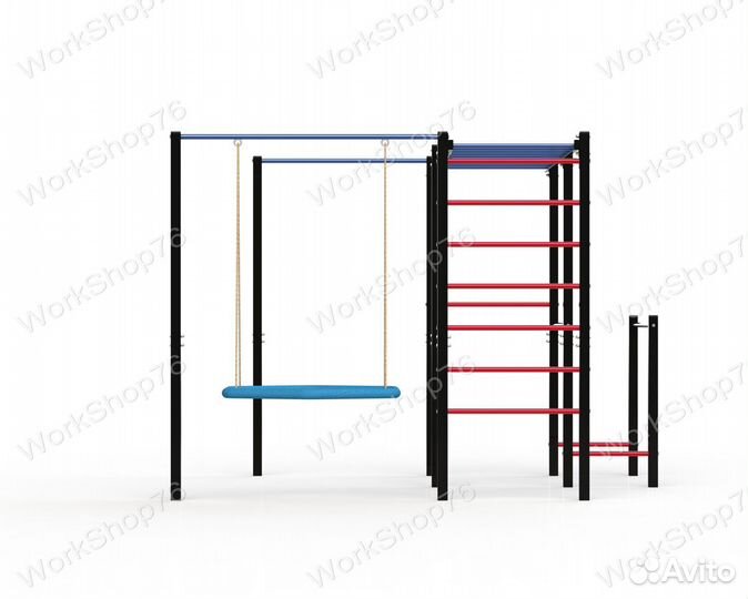 Спортивный комплекс площадка с качелями воркаут