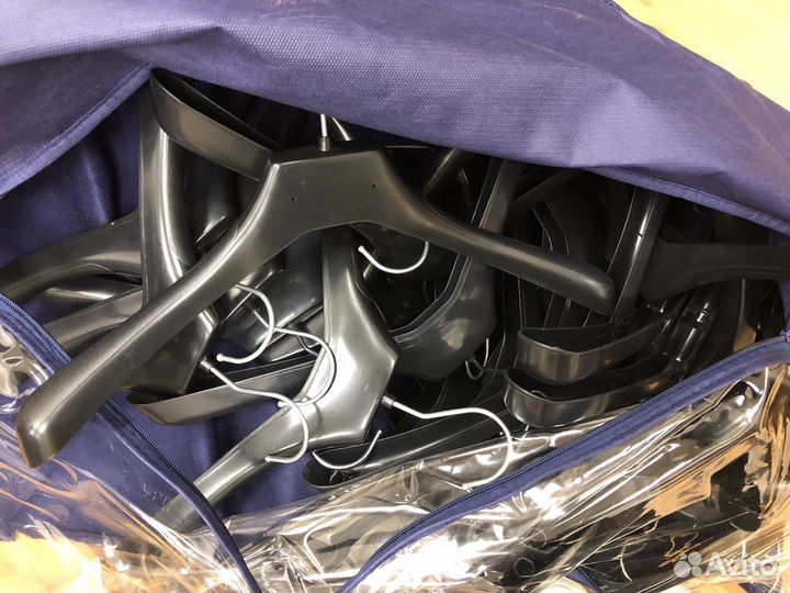 Вешалки плечики пластиковые черные