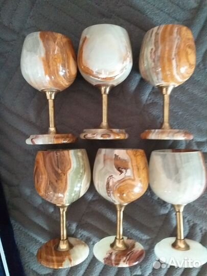 Набор фужеров из оникса