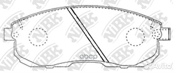 Колодки тормозные дисковые перед PN2201 NiBK