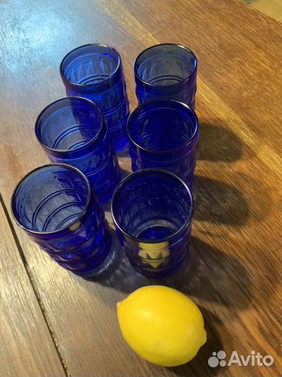 Стаканы цветное стекло СССР
