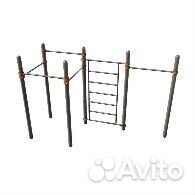 Воркаут комплекс со шведскои стенкои и брусьями