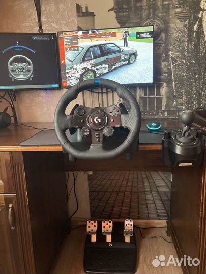 Игровой руль для пк logitech g923 с кпп