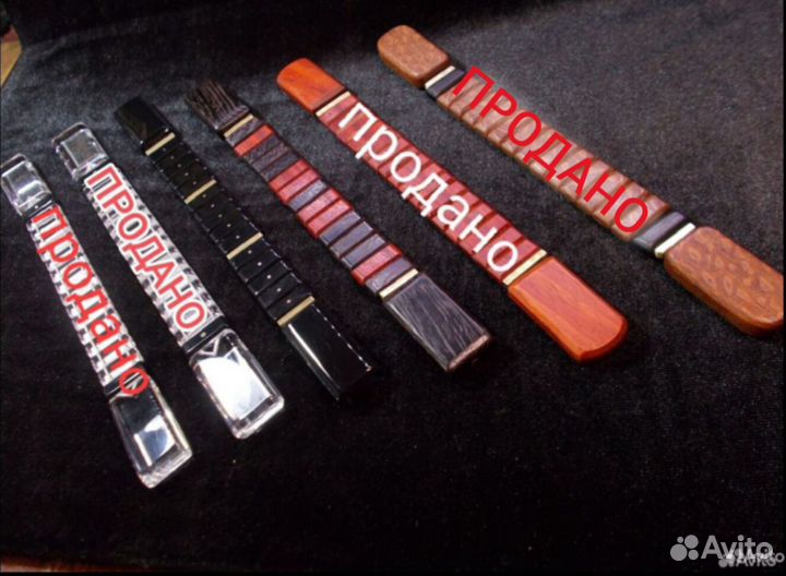 Перекидные чётки из оргстекла и дерева