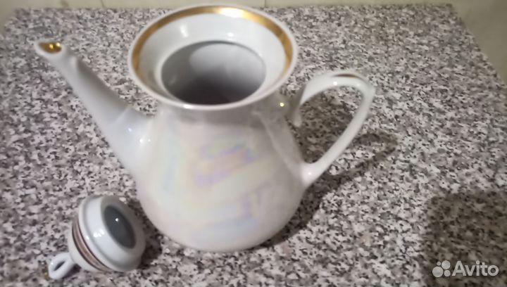 Кофейный сервиз перламутровый, ссср-белоруссия