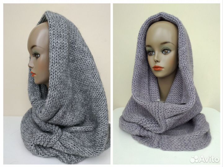 Шарф снуд повязка на голову новые