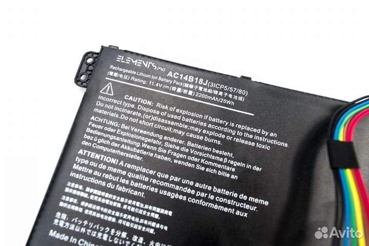 Аккумулятор для ноутбука Acer AC14B18J оригинал
