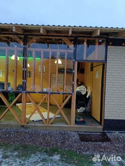 Мягкие окна на беседку. Гибкие окна