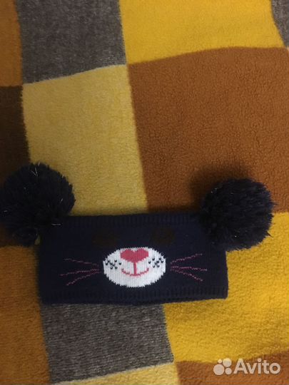 Теплая повязка на голову на 5-7 лет