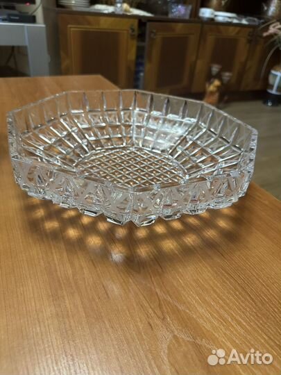 Ваза для фруктов из хрусталя