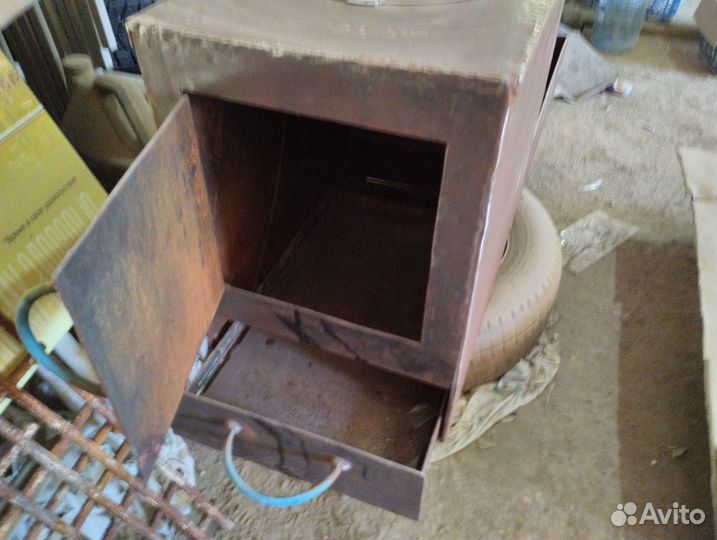 Мангал с печью под казан