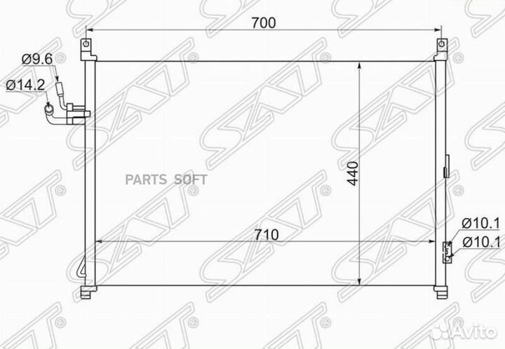 Радиатор кондиционера Инфинити M35/45 06-10